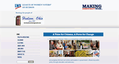 Desktop Screenshot of lwvhudsonohio.org