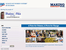 Tablet Screenshot of lwvhudsonohio.org